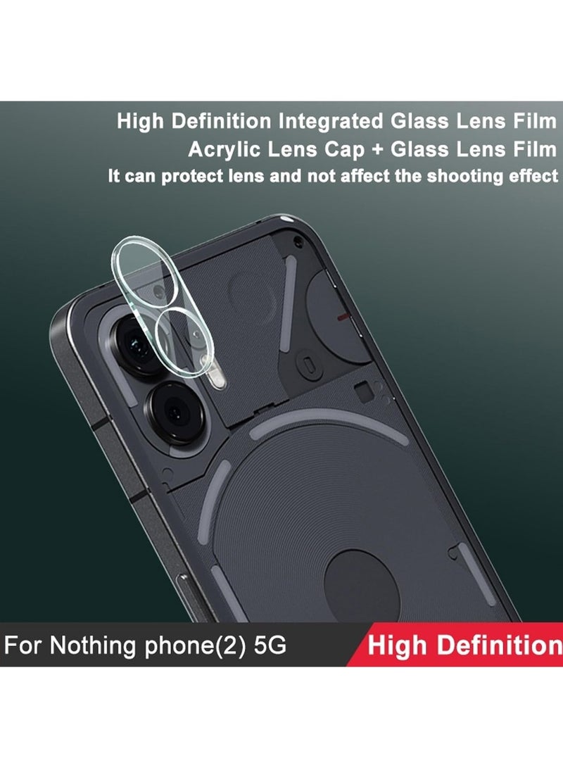 1-Piece Camera Lens Screen Protector For Nothing Phone2 ,9H Scratch-Proof Explosion-Proof Anti-scratchTempered Glass Camera Lens Protective Film for Nothing Phone2