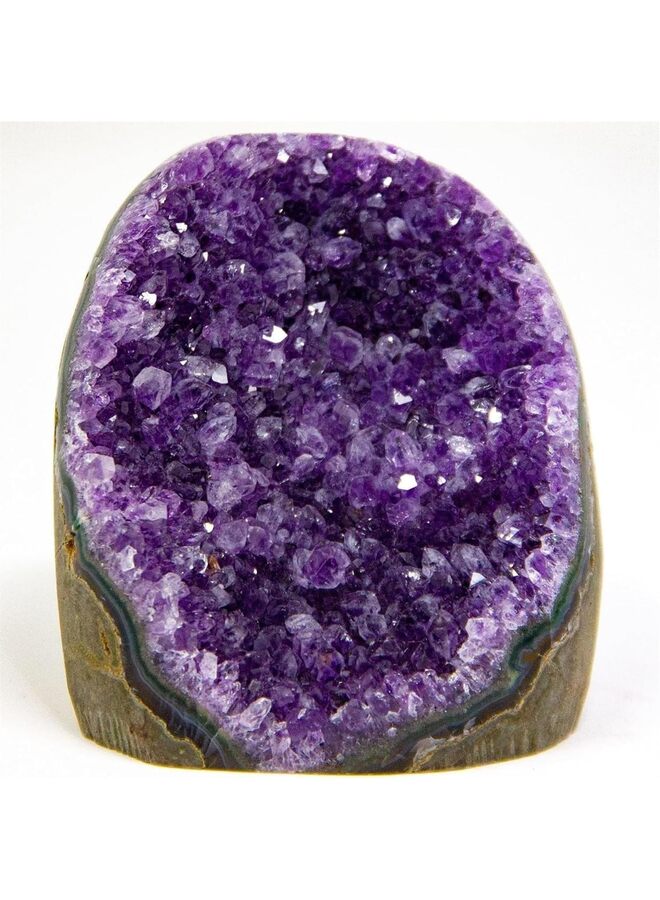 LAMAY Natural Amethyst Cluster with Polished Edges, 300G Real Raw Geode Healing Crystal Rock from Uruguay Deep Purple Decor Crystals and Healing Stones for Home Desk Deraction - Image 3