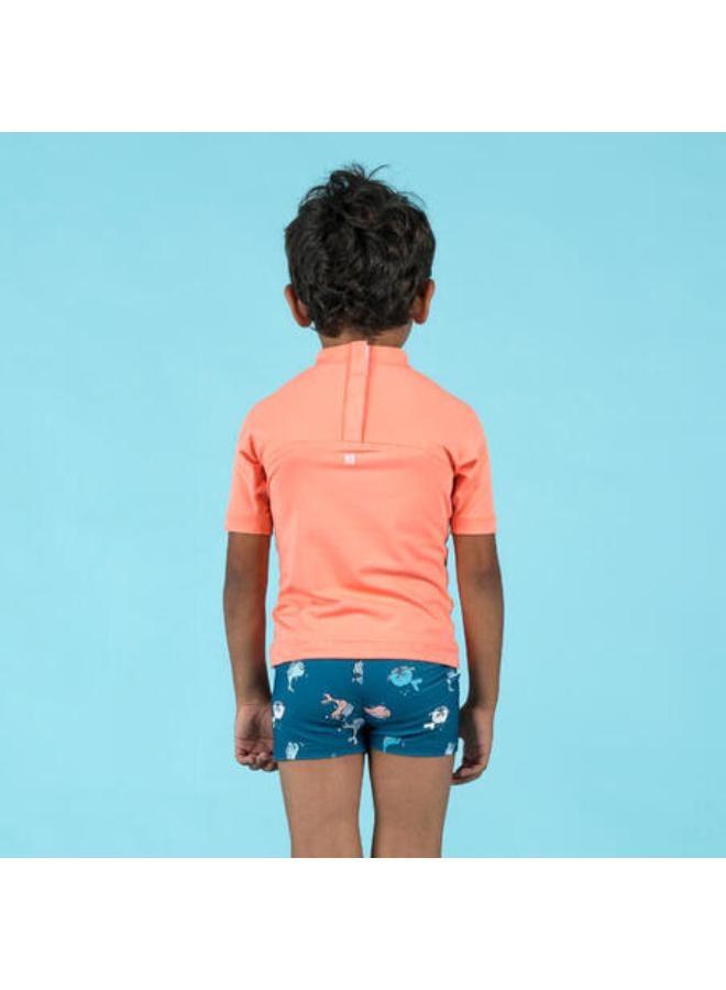NABAIJI Baby UV-protection short sleeve T-shirt - Coral - Image 3