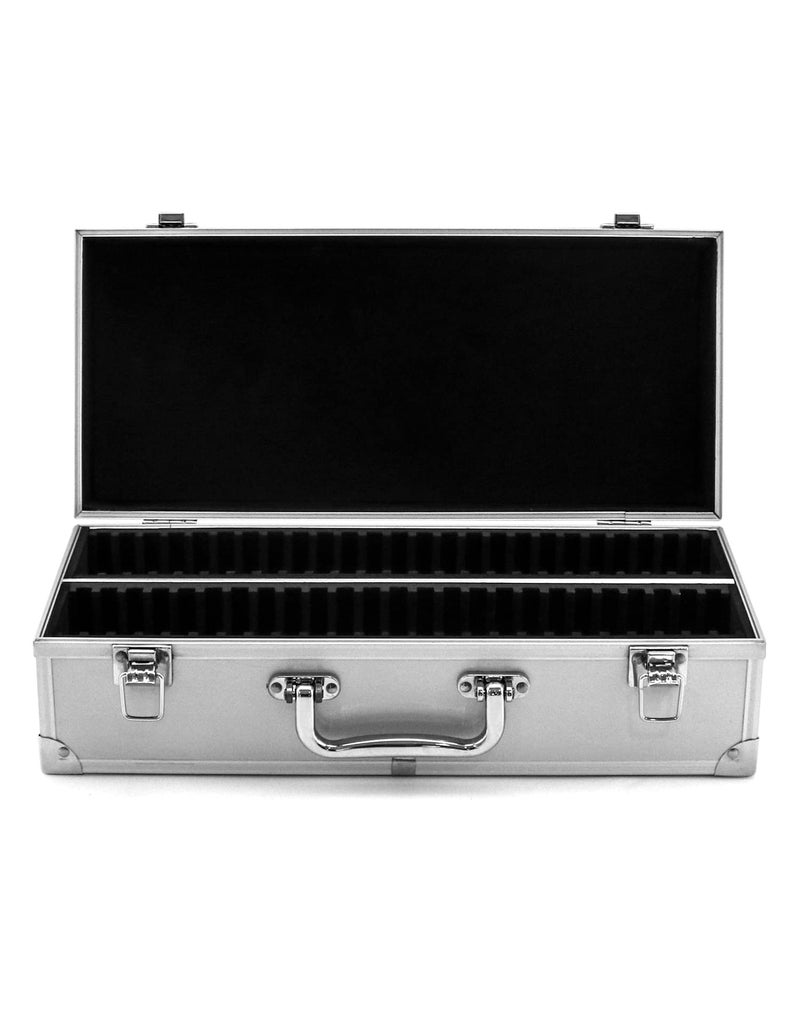 QWORK Coin Case, Aluminum Storage Box Coin Holder Coin Collector with 50 Slots, compatible with PCGS/NGC Coin Plate, 1 Pack - Image 2