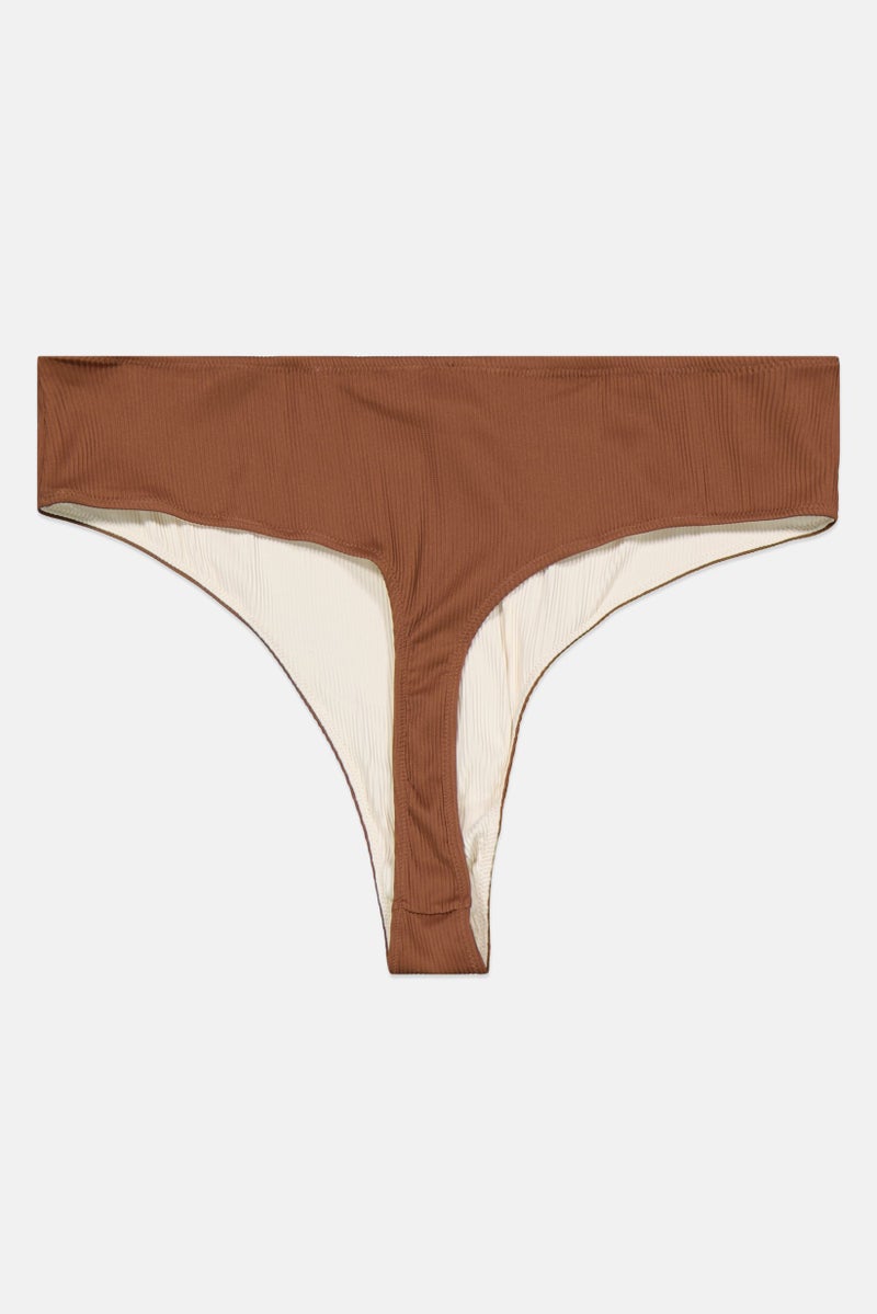 We Are We Wear Women Plain Bikini Bottom, Brown  - Image 2