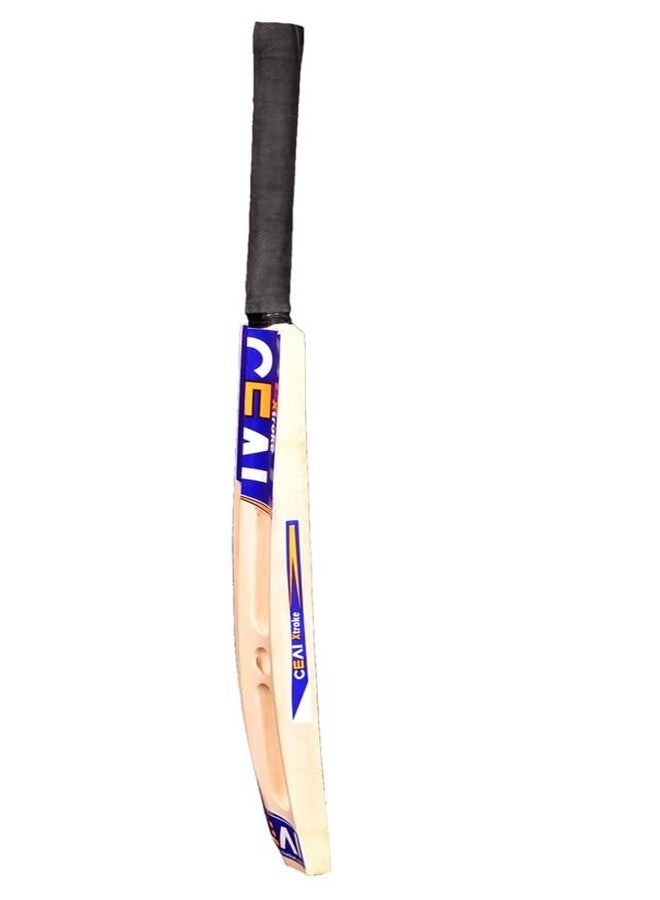 اكستروك مضرب كريكيت فاخر من خشب الصفصاف بتصميم XTROKE CEAI Scoop مع كرة للرجال والكبار، مناسب لجميع أنواع كرات التنس، ومباريات البطولات (مقاس 6). - Image 4