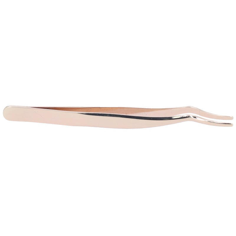 Curved Tip Lash Tweezers: Humanized Opening Size Widened Handle - Smooth Gap-Free Electroplated Head Eyelash Applicator Tool for False Eyelash Application Eyebrow Trimming Small Tasks - Image 4