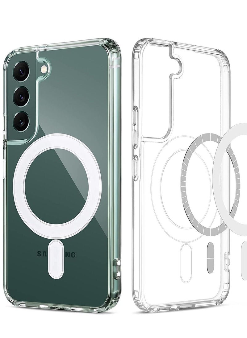 Raxoom [Upgraded] Clear Case for Samsung Galaxy S23 5G, Compatible with Mag-Safe Charging, Ultra Slim & Full Protective Shockproof Case Cover for S23 (S23, Clear)  - Image 1