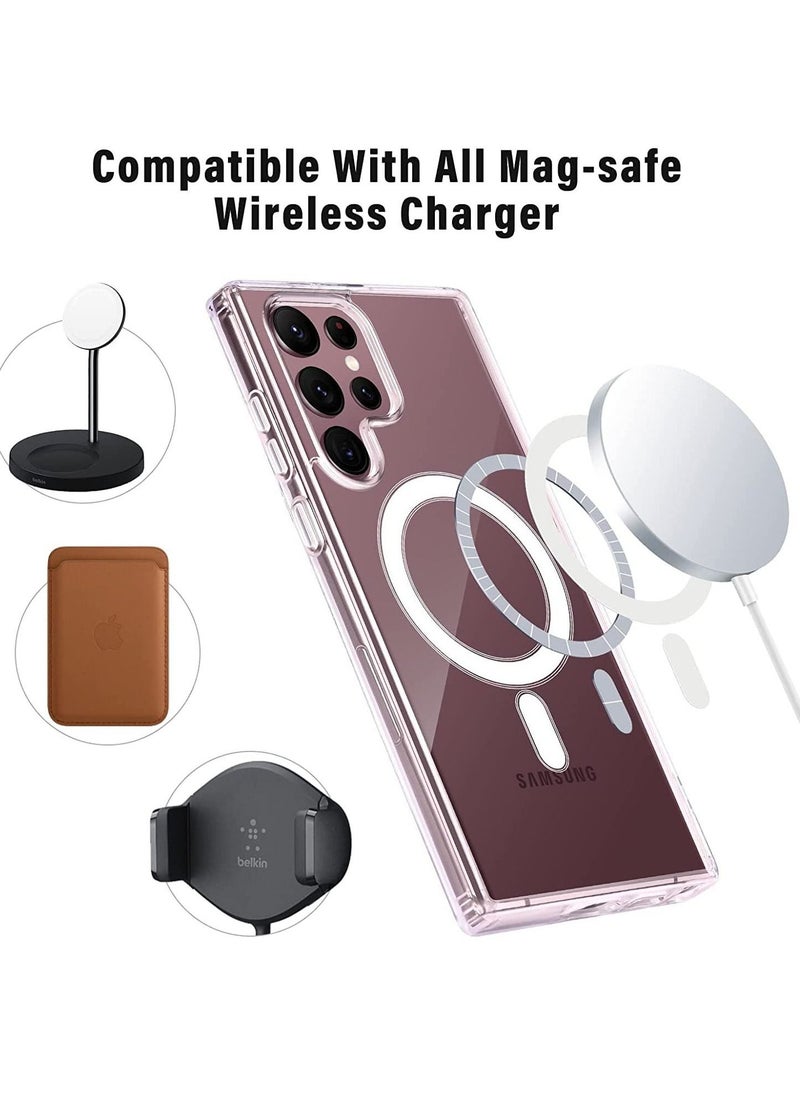 Raxoom [Upgraded] Clear Case for Samsung Galaxy S23 5G, Compatible with Mag-Safe Charging, Ultra Slim & Full Protective Shockproof Case Cover for S23 (S23, Clear)  - Image 3