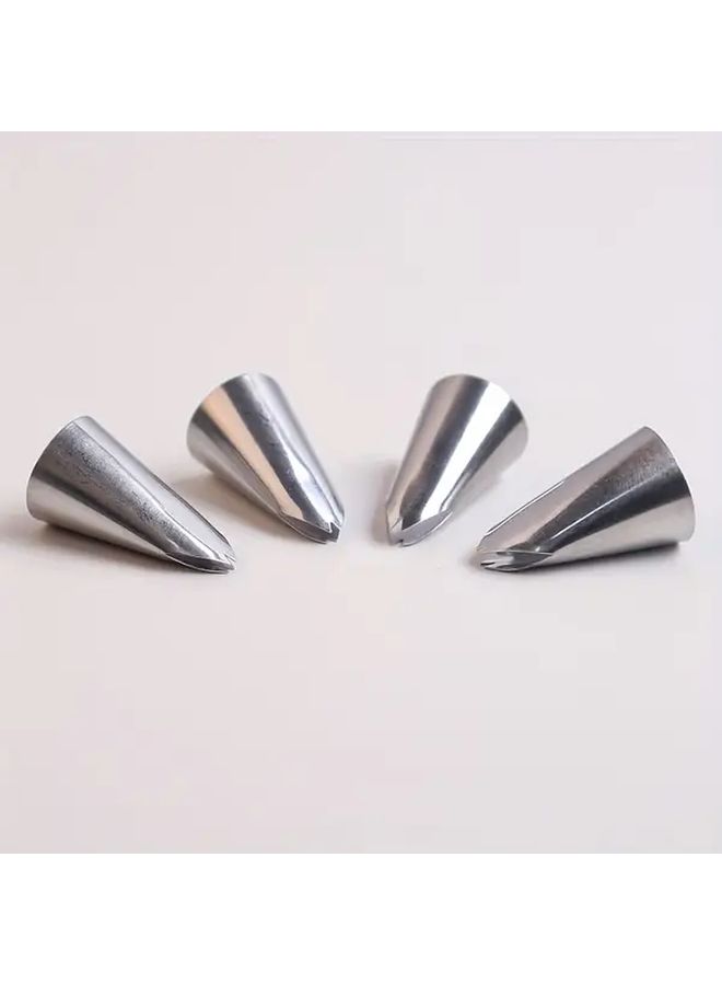 Stainless Steel Cream Piping Nozzle Set 4 Pcs 112-114 Mouth Cake Decoration - Image 5
