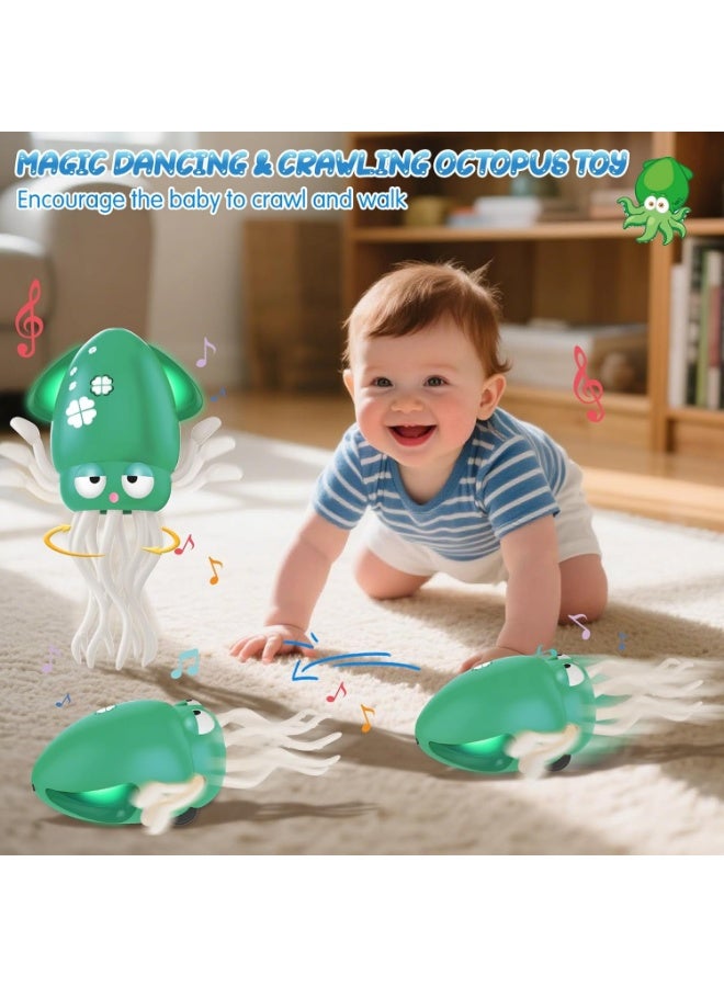 فالمر لعبة اخطبوط راقصة للاطفال الاولاد والبنات بعمر 1 و2 و3 و4 و5 سنوات ، العاب اخطبوط كهربائية للاطفال بعمر 12-18 شهر، لعبة الحبار الراقص للمشي للاطفال الصغار، هدايا عيد الميلاد الاول للاطفال - Image 2