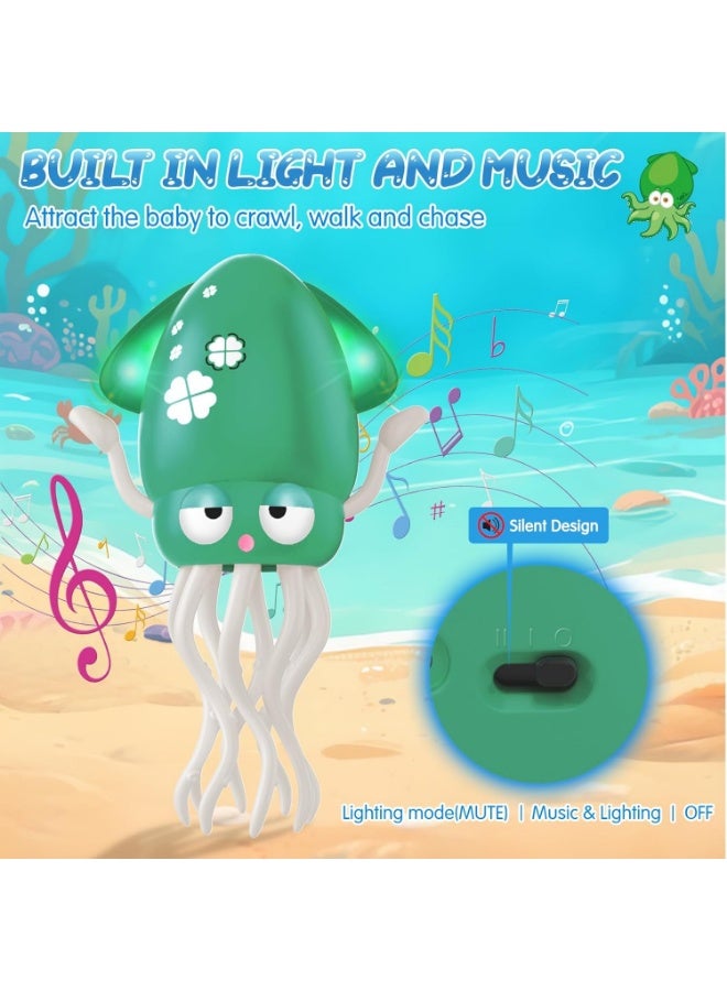 فالمر لعبة اخطبوط راقصة للاطفال الاولاد والبنات بعمر 1 و2 و3 و4 و5 سنوات ، العاب اخطبوط كهربائية للاطفال بعمر 12-18 شهر، لعبة الحبار الراقص للمشي للاطفال الصغار، هدايا عيد الميلاد الاول للاطفال - Image 4