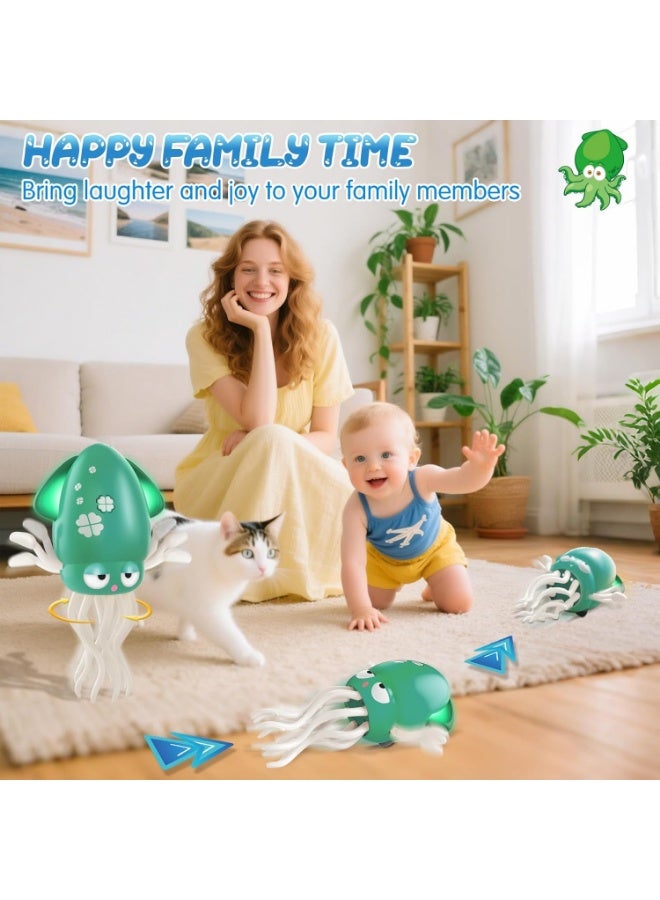 فالمر لعبة اخطبوط راقصة للاطفال الاولاد والبنات بعمر 1 و2 و3 و4 و5 سنوات ، العاب اخطبوط كهربائية للاطفال بعمر 12-18 شهر، لعبة الحبار الراقص للمشي للاطفال الصغار، هدايا عيد الميلاد الاول للاطفال - Image 5