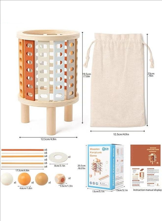 بلومنغ تايم ألعاب الرياضيات التعليمية والترفيهية ، ألعاب الطاولة التفاعلية للحفلات ، كرات النرد الخشبية ، الألعاب التعليمية ، تعزيز مهارات الإدراك والتفكير ، الأولاد والبنات من سن 3-6 سنوات ، ألعاب السفر العائلية - Image 3