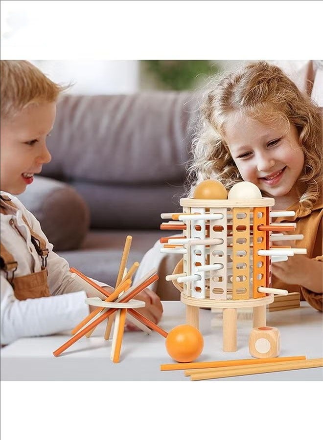 بلومنغ تايم ألعاب الرياضيات التعليمية والترفيهية ، ألعاب الطاولة التفاعلية للحفلات ، كرات النرد الخشبية ، الألعاب التعليمية ، تعزيز مهارات الإدراك والتفكير ، الأولاد والبنات من سن 3-6 سنوات ، ألعاب السفر العائلية - Image 4