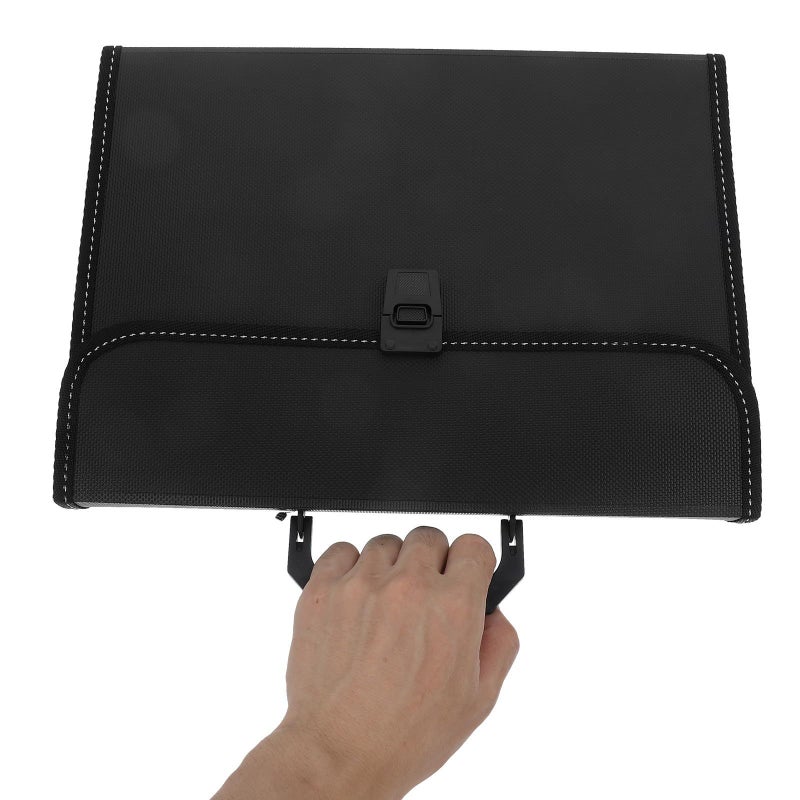 12 Pocket Expanding Accordion File Folder with Handle Receipt Document Organizer - Image 4