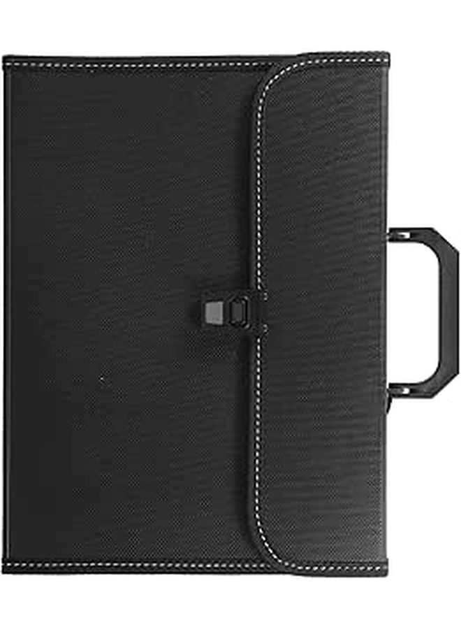 12 Pocket Expanding Accordion File Folder with Handle Receipt Document Organizer - Image 1