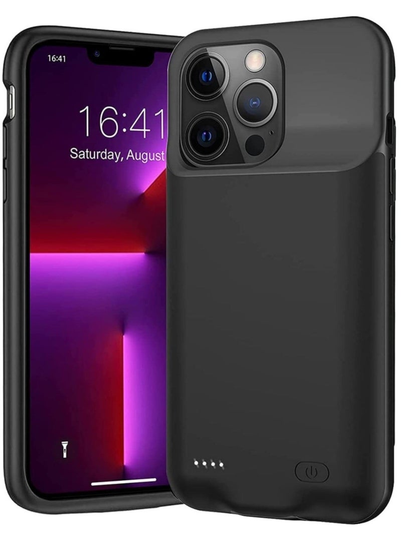 Raxoom Battery Case for iPhone 13 Pro Max, Portable Battery Pack, Rechargeable Smart Charger Case, External Battery Charging Case, Compatible with (iPhone 13Pro Max, 4500 Mah). - Image 1