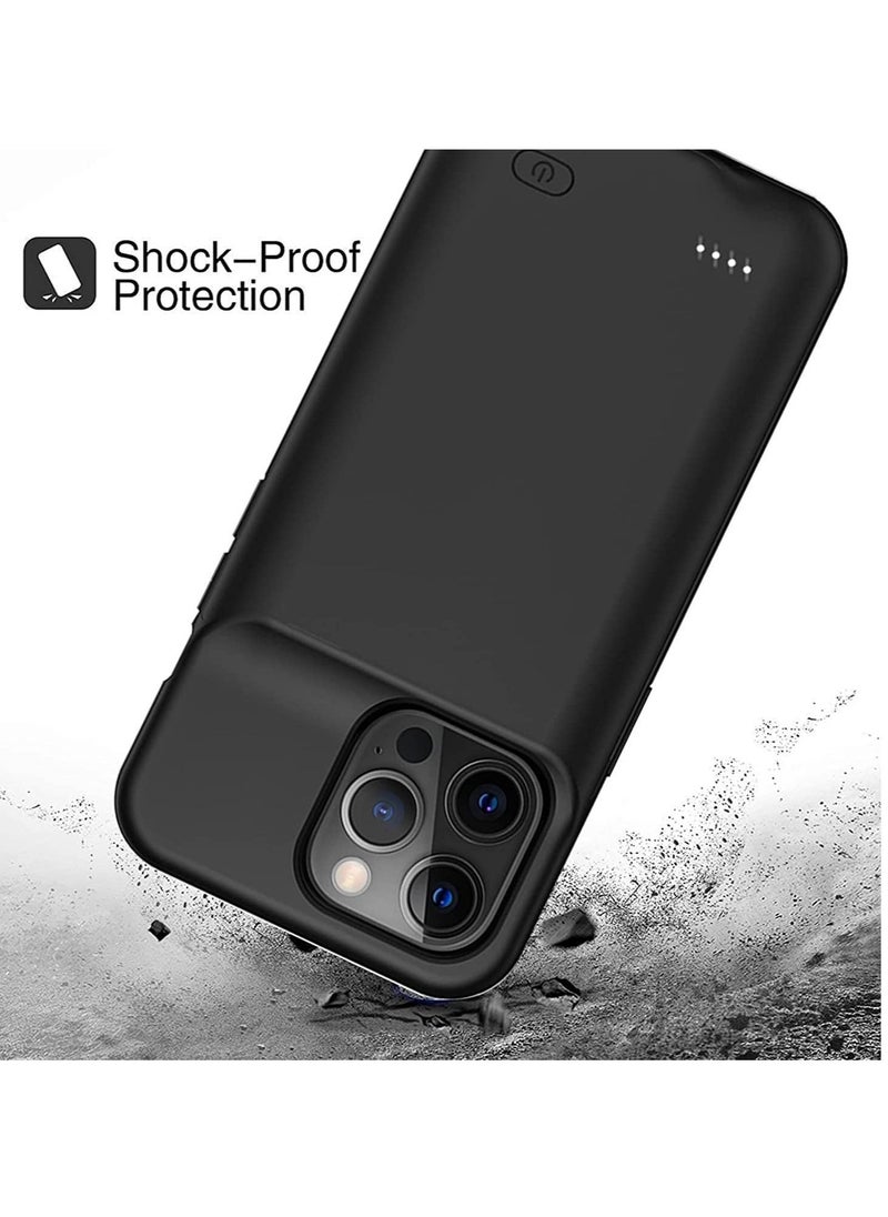 Raxoom Battery Case for iPhone 13 Pro Max, Portable Battery Pack, Rechargeable Smart Charger Case, External Battery Charging Case, Compatible with (iPhone 13Pro Max, 4500 Mah). - Image 2