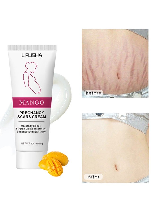 LIFUSHA Mango Pregnancy Scars Cream-Stretch Marks and Scar Cream Stretch Marks and Scar Removal Cream for Pregnancy Stretch Marks Scar Belly Creams for Wrinkles Obesity Stretch Mark Moisturizing Remove Marks - Image 1