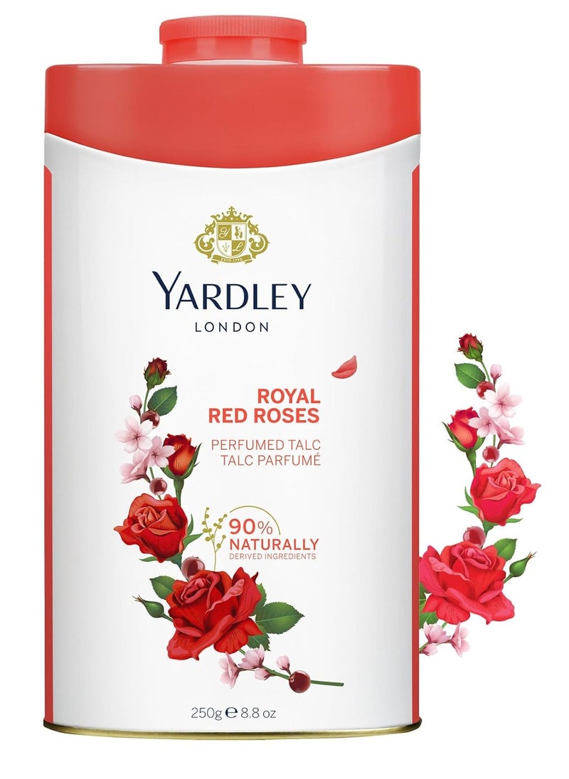 Yardley English Red Rose Talc 250g  - Image 1