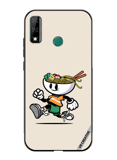 Protective Case Cover For Huawei Y8s Ramen Cartoon Design Multicolour