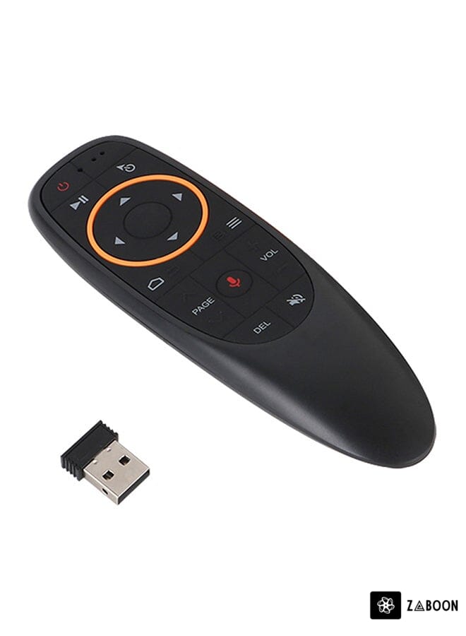 Zaboon G10 Wireless Remote Control With USB Receiver Voice Control For Android TV Box PC Laptop Notebook Smart TV Black 