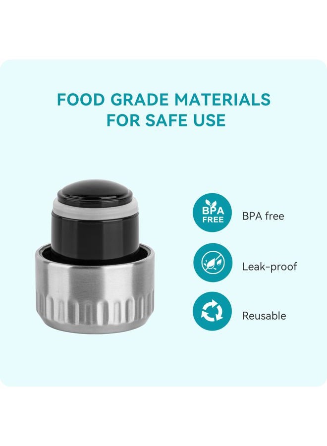 Soledea Lid Fits for BJPKPK、S'well、koodee Cola Shape Water Bottle, Replacement Leak Proof Lid for 9 oz, 12oz, 17 oz Cola Shape Water Bottle - Image 5