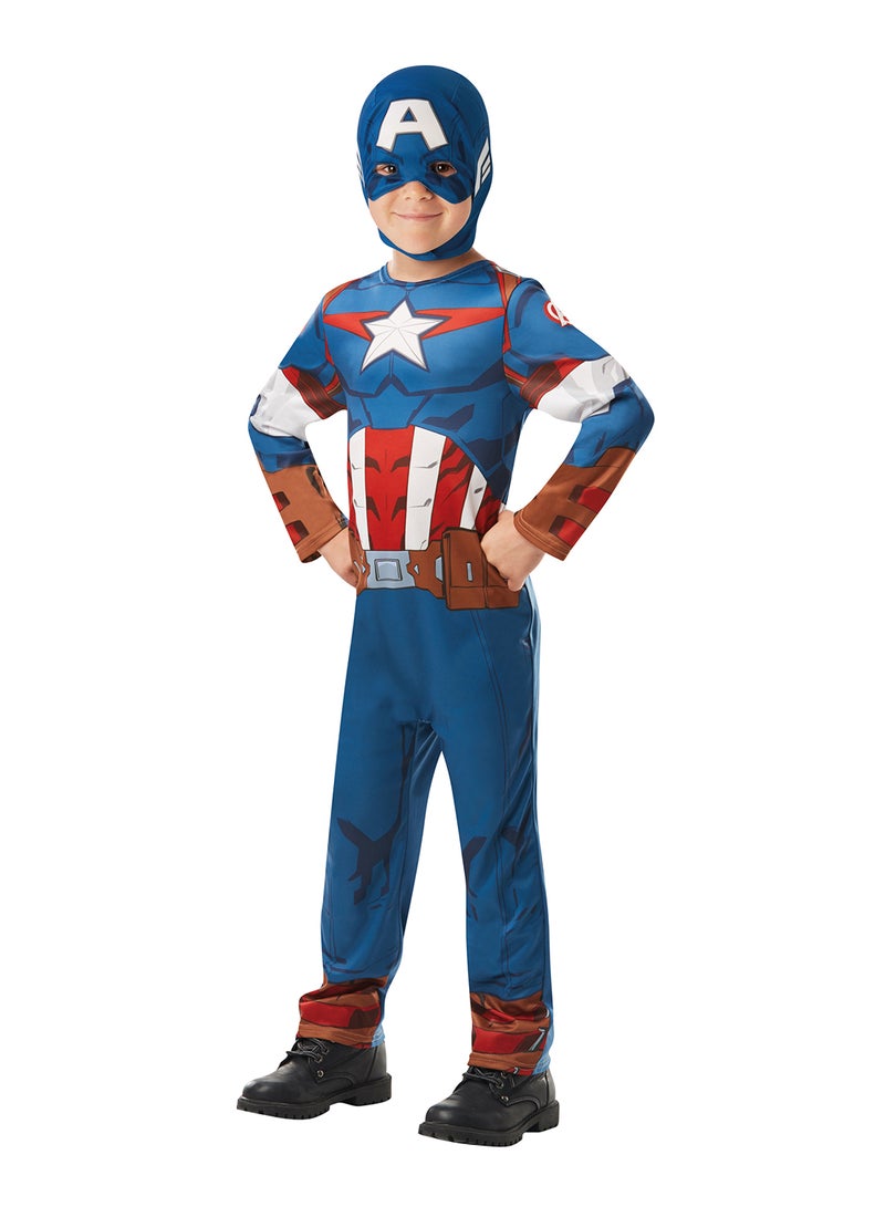 Rubies زي كابتن أمريكا للأطفال - حجم صغير (3-4 سنوات) - Image 1