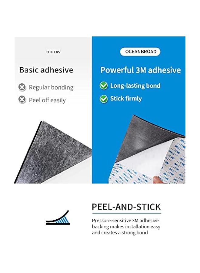 Arabest EVA Foam Boat Flooring with 3M Adhesive Backing Marine Self-Adhesive Decking 96''x45.6''/36''/28.8''/16.8'', 48''x16.8'' Faux Teak Sheet for Jon Boats Swim Platform Helm Pad RV Floor - Image 2