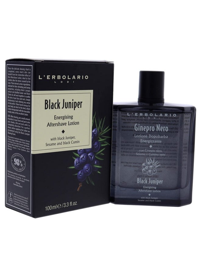 L'Erbolario Black Juniper Energising Aftershave Lotionrefreshing And Toning Propertiesrestorative Effectideal Comfort For Skin On Face And Neckplantderived Active Ingredients3.3 Oz  - Image 3