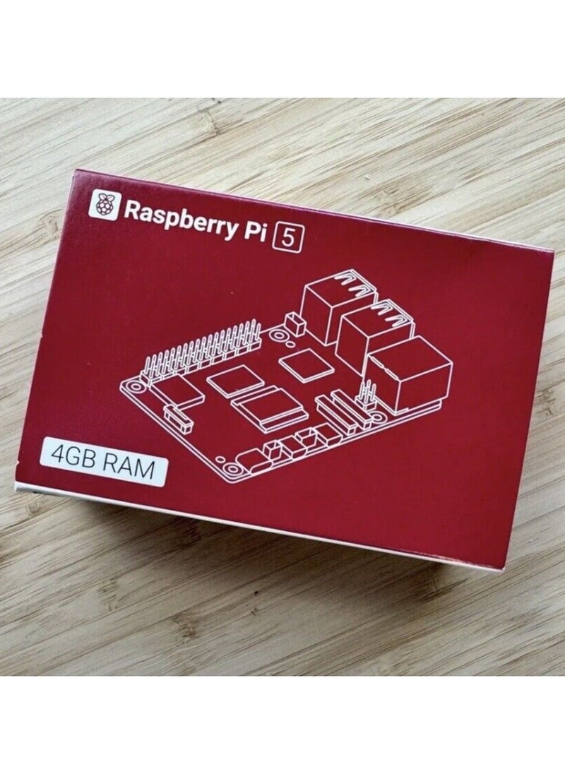 Raspberry Pi - Raspberry Pi 5 4GB RAM Broadcom BCM2712 Arm Cortex-A76 2.4GHz Quad-core 64-bit Single Board Computer - Image 1