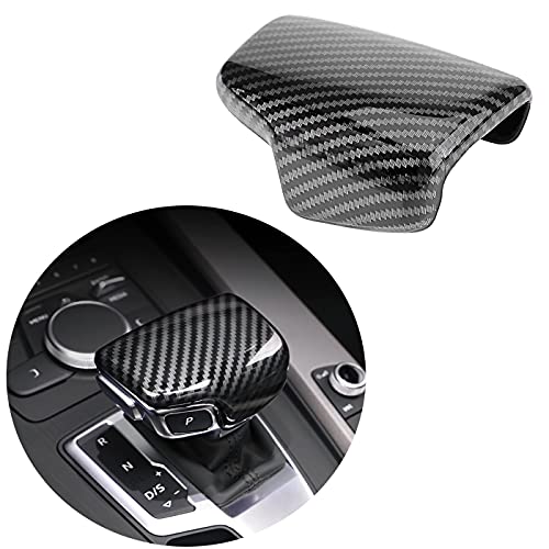 JINZHAO Sport Style Carbon Fiber Print Gear Shift Knob Cover Trim Replacement for Au-di A4 S4 2017-2023 /A4 allroad 2017-2022/ A5 S5 2017-2023/ Q5 2017-2023/SQ5 2018-2023/ Q7 2017-2019/ - Image 1