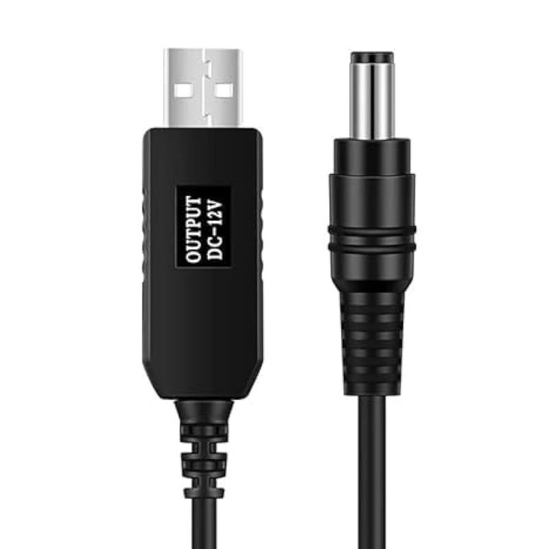 Power Bank Router Connector Cable, 5V to 12V Adapter