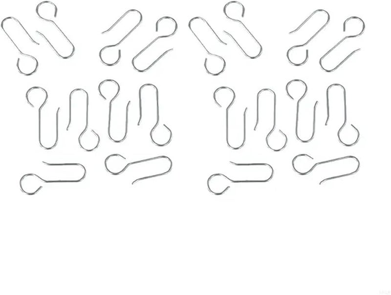 Lightweight Metal S Hooks For Curtain Mounting 100pcs Securely Hanging Drapes - Image 4