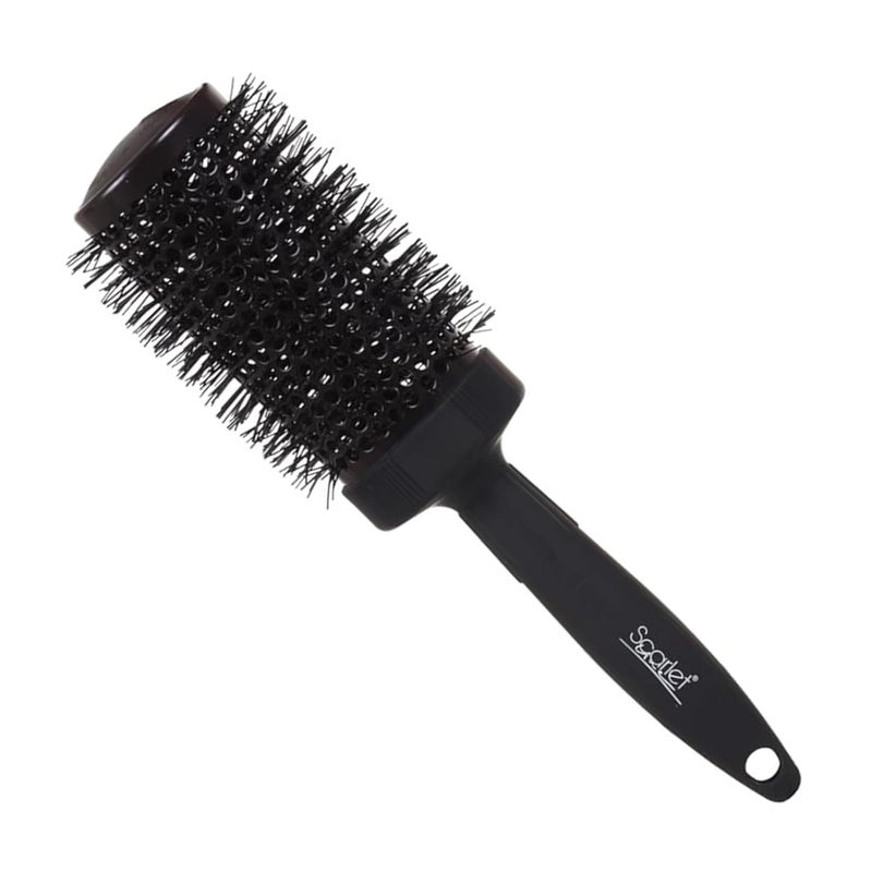 Scarlet Line Professional Extra Large Hot Curling Brush Round Brush for Blow Drying Roller Brush for Hair Styling Drying for Men Women Black 53 mm - Image 1