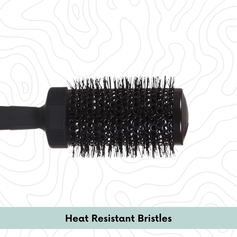 Scarlet Line Professional Extra Large Hot Curling Brush Round Brush for Blow Drying Roller Brush for Hair Styling Drying for Men Women Black 53 mm - Image 3