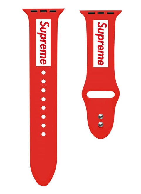 Compatible with Apple iWatch 8/7/6/5 Series Silicone Replacement Band for Apple Watch 1/2/SE with Printed Design 38mm [Short Version]