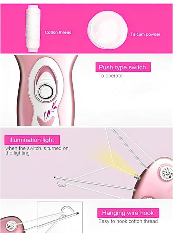 RAN Networks Daling Hair Removal Thread Epilator for Women – Facial Hair Remover Machine | Smooth & Painless Defeather Tool for Face, Upper Lip, and Chin - Image 4