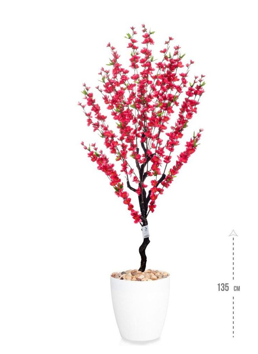 Artificial tree simulating natural shape and texture 135 cm 