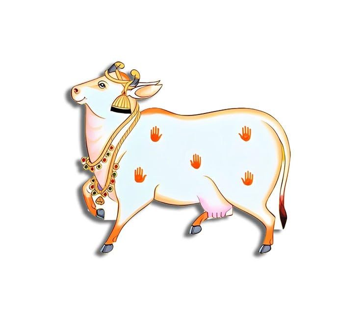 Haoser Pack of 9 Premium Cow Stickers – Decorative Stickers for Scrapbooking, DIY Projects, Wall Décor, Religious Craft, School Projects & Festival Decoration (2.5 Inch, Multicolor) - Image 2