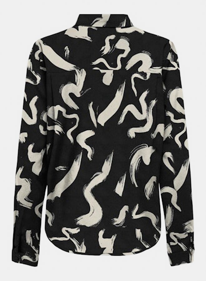 ONLY ONLY Womens Nova Life Elite Longsleeve Lynne AOP Shirt  - Image 2