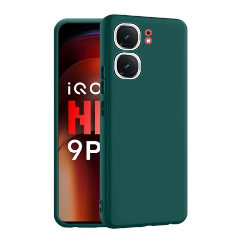 CEDO Back Cover for iQOO Neo 9 / iQOO Neo 9 Pro (5G) | Camera Bump Protection & Inner Velvet Fabric Lining | Ultra Slim Matte Soft Rubberised Case Cover (Green) - Image 1