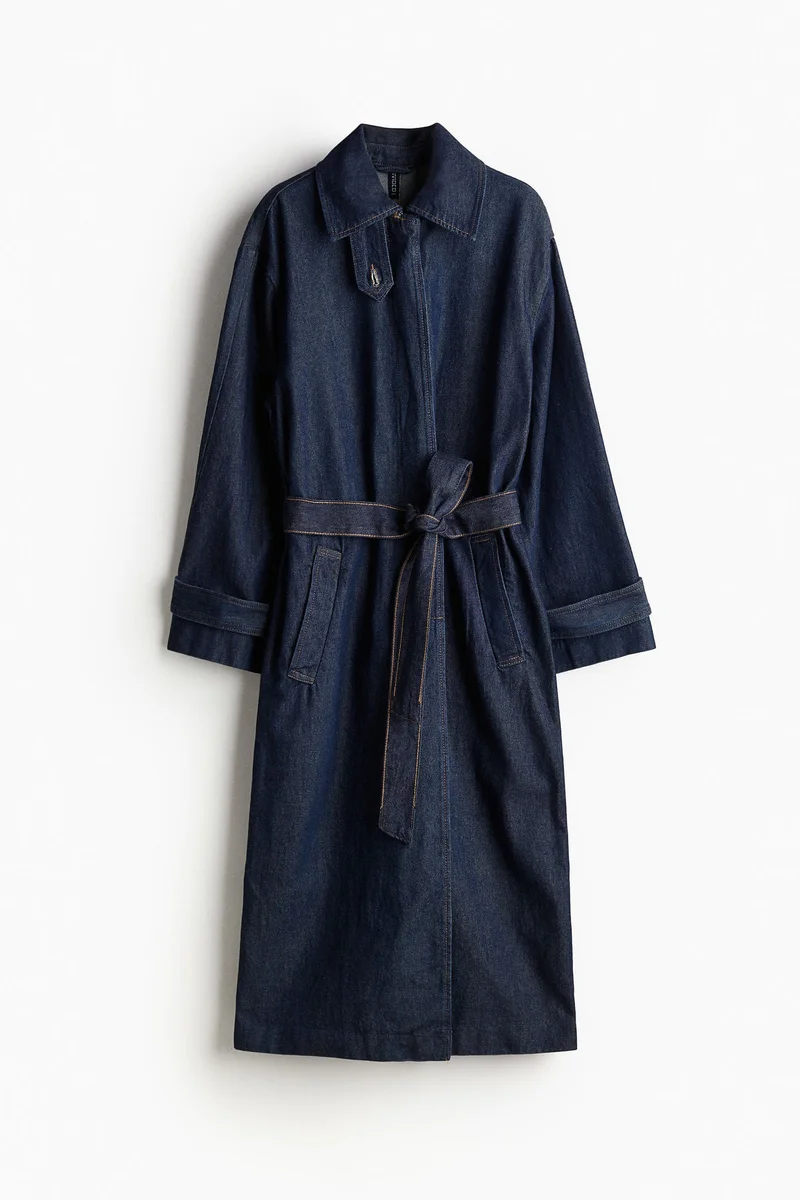 H&M Single-breasted twill trench coat
