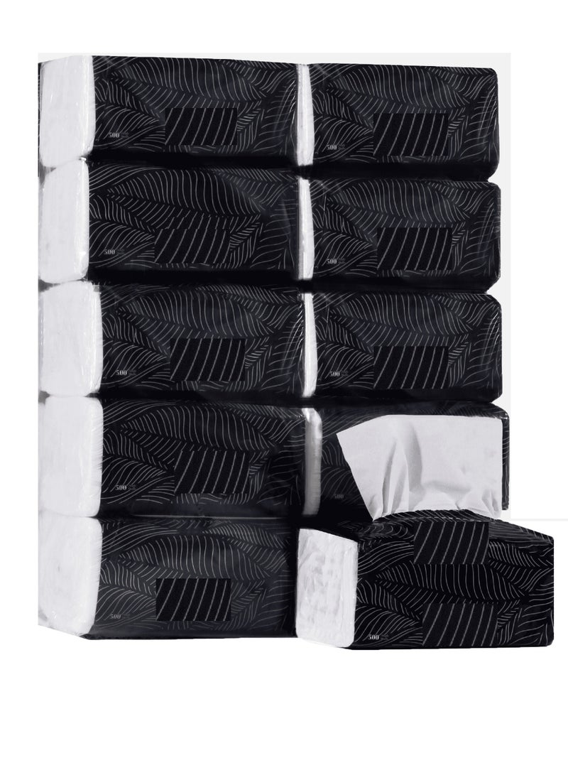 مناديل ناعمة ٥٠٠ ورقة فردية، عبوة من ٢٠ علبة