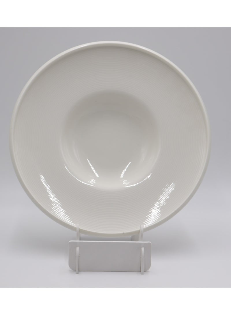 AJ White ceramic - 12" Deep Plate  - Image 1