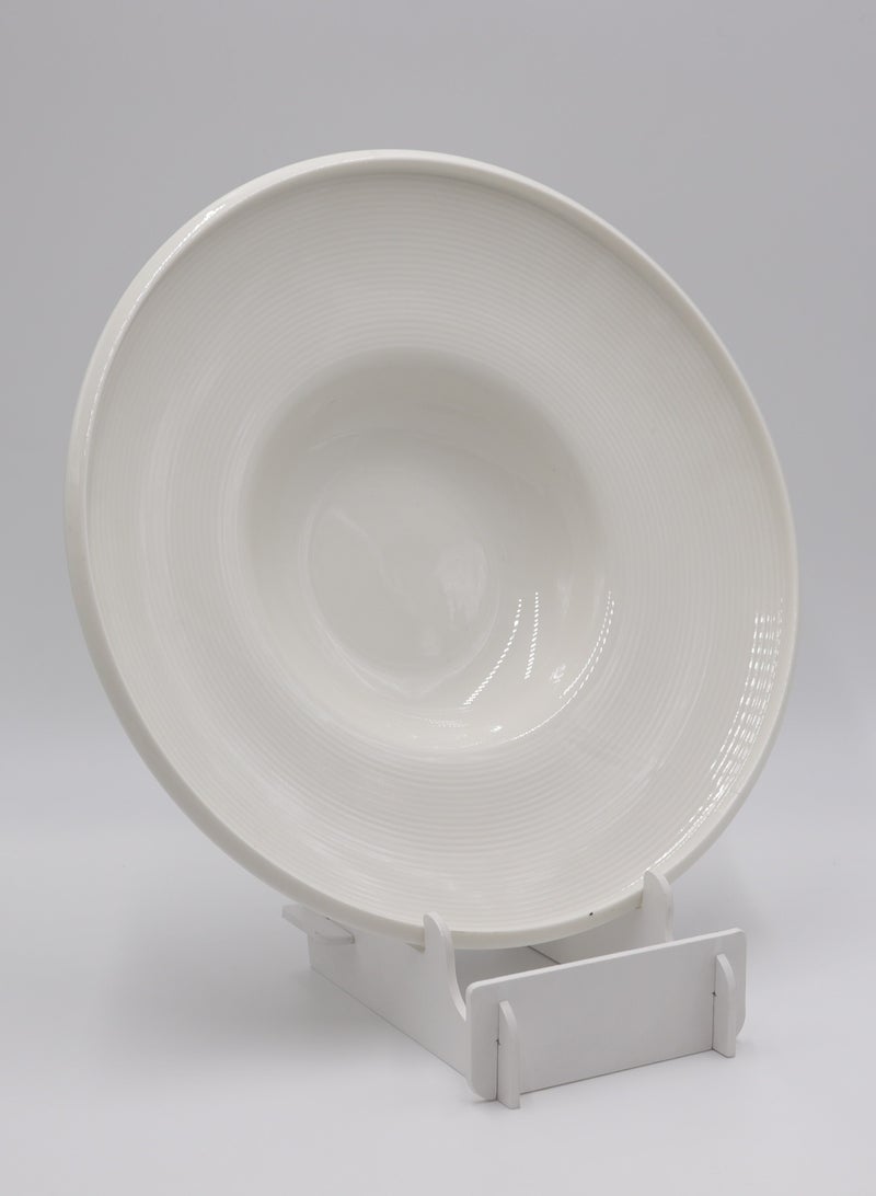 AJ White ceramic - 12" Deep Plate  - Image 2