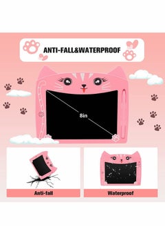 Generic LCD Writing Tablet, 8.5 Inch Doodle Board with Lock Function, Colorful Screen Drawing Pad for Kids, Educational Erasable Toy, Perfect for Preschool Learning and Creativity (Pink Cat Design)  - Image 5
