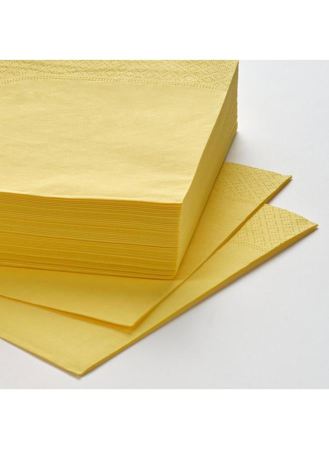 Zaboon Paper Napkin, Yellow, 40X40 Cm - Image 2