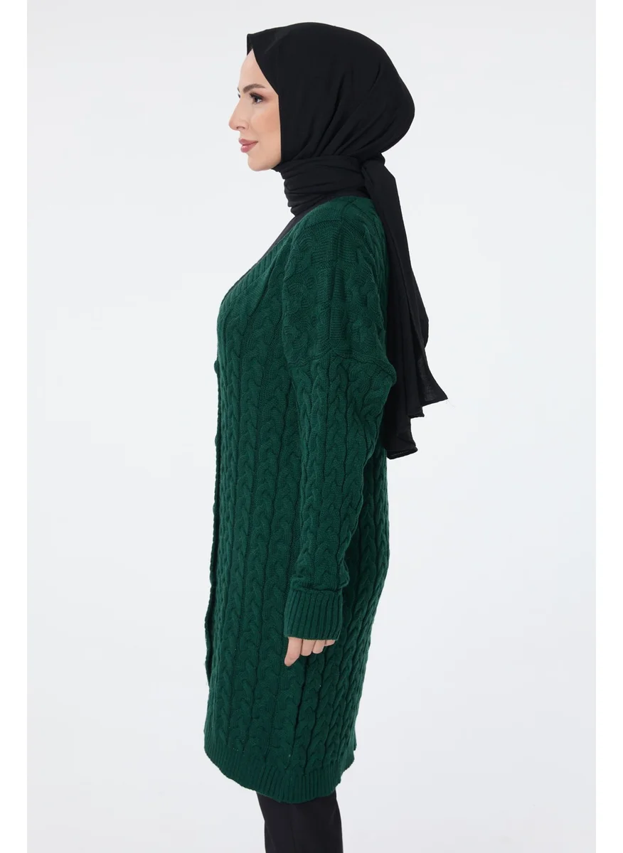 Tofisa 23703-ZUMRUT Knitwear Cardigan