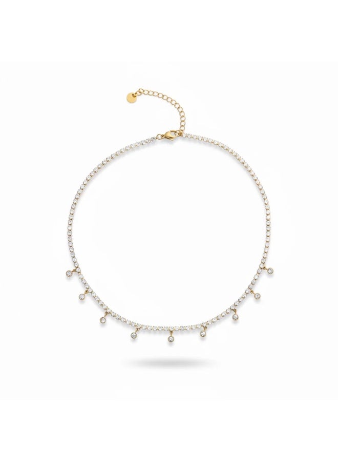 Bariq The Celeste Drop Choker - Tarnish Free - Image 1