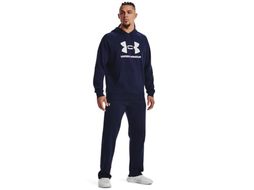 Under Armour Men's Rival Fleece Pants, (410) Midnight Navy / / White, XX-Large - Image 3