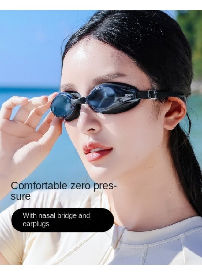 XTEP Swimming Goggles For Men And Women, Anti-fog, Hd, Flat Lens, Fashionable, Comfortable Fit, Professional Diving Goggles - Image 1