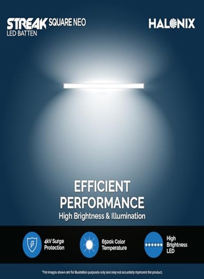 Halonix Streak Square 10-Watt LED Batten - Pack of 2 (Cool White) - Image 3